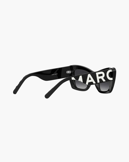 Marc Jacobs Smart Buy - The Bold Logo Cat Eye Sunglasses Black/White