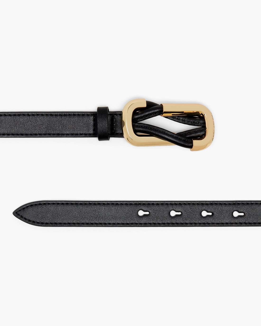 Marc Jacobs Premium - The Dual Belt Black/Gold