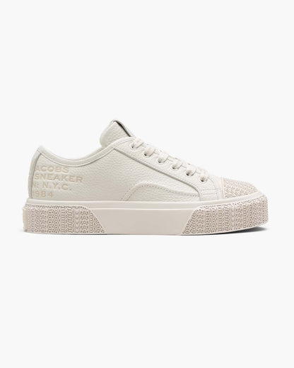Marc Jacobs Trusted - The Leather Sneaker Cotton White