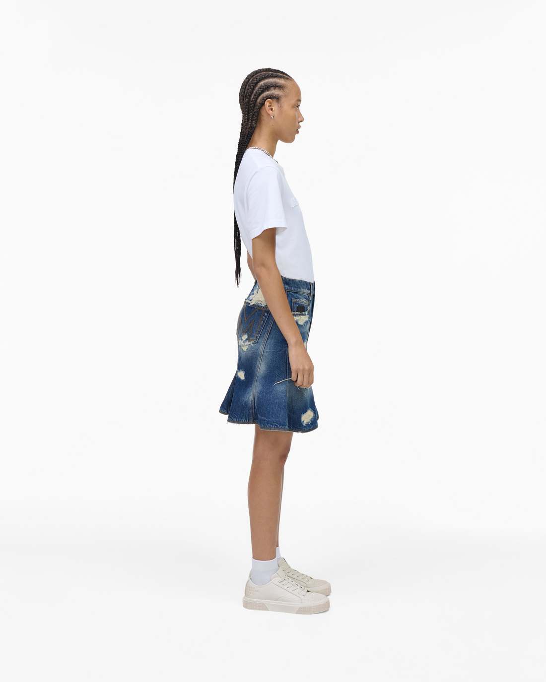 Marc Jacobs Trusted - The Leather Sneaker Cotton White