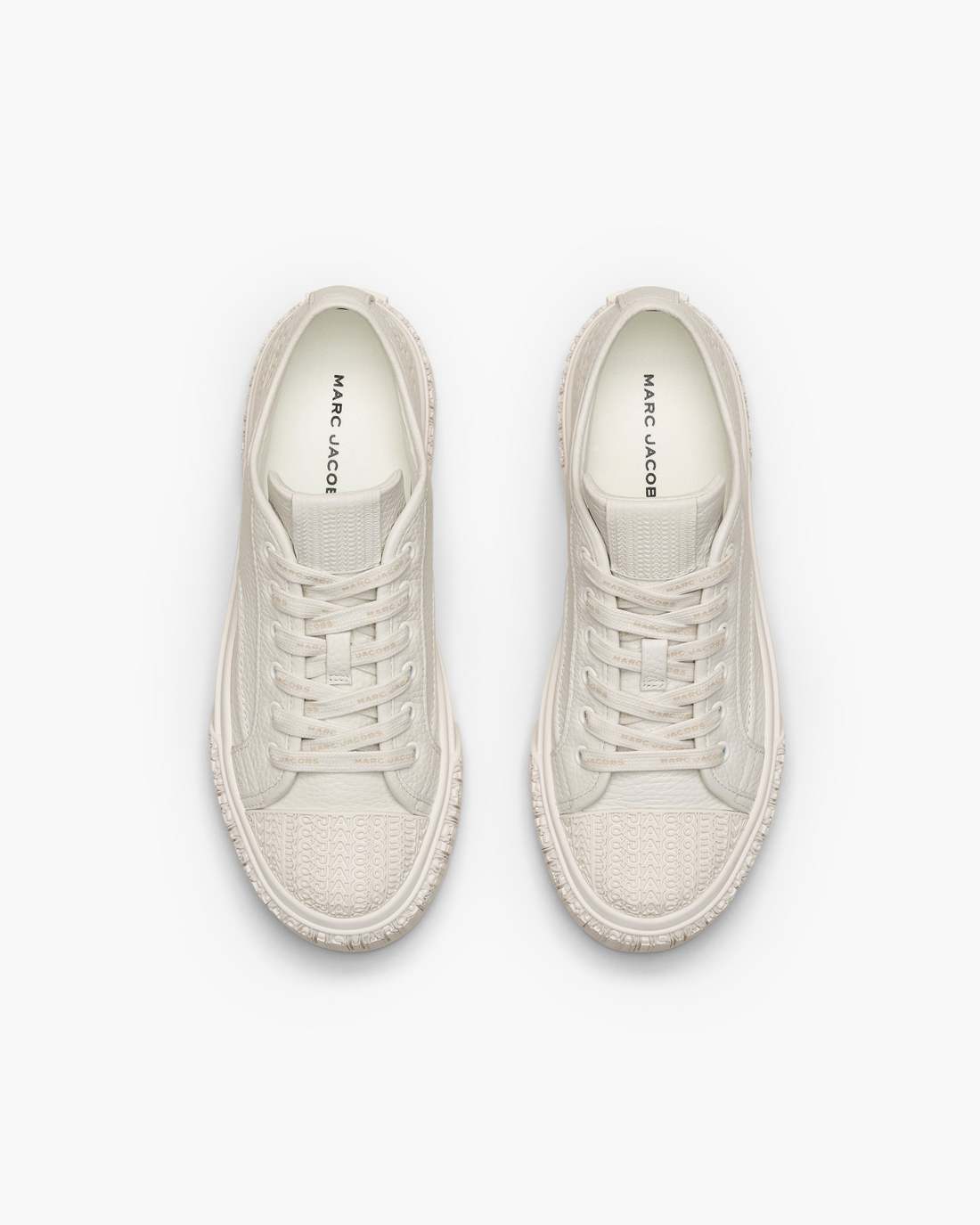 Marc Jacobs Trusted - The Leather Sneaker Cotton White