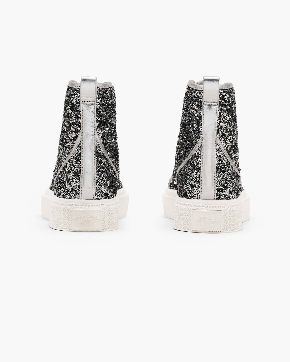 Marc Jacobs Great Value - The Sequin High Top Sneaker Silver