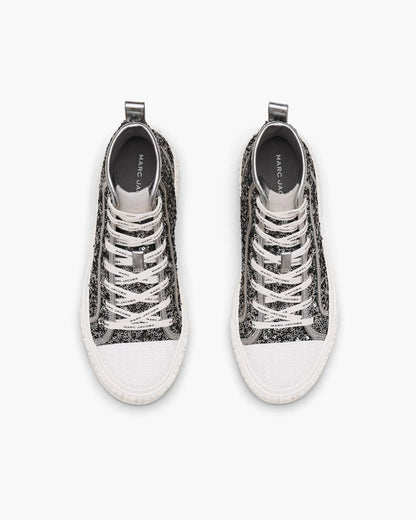 Marc Jacobs Great Value - The Sequin High Top Sneaker Silver