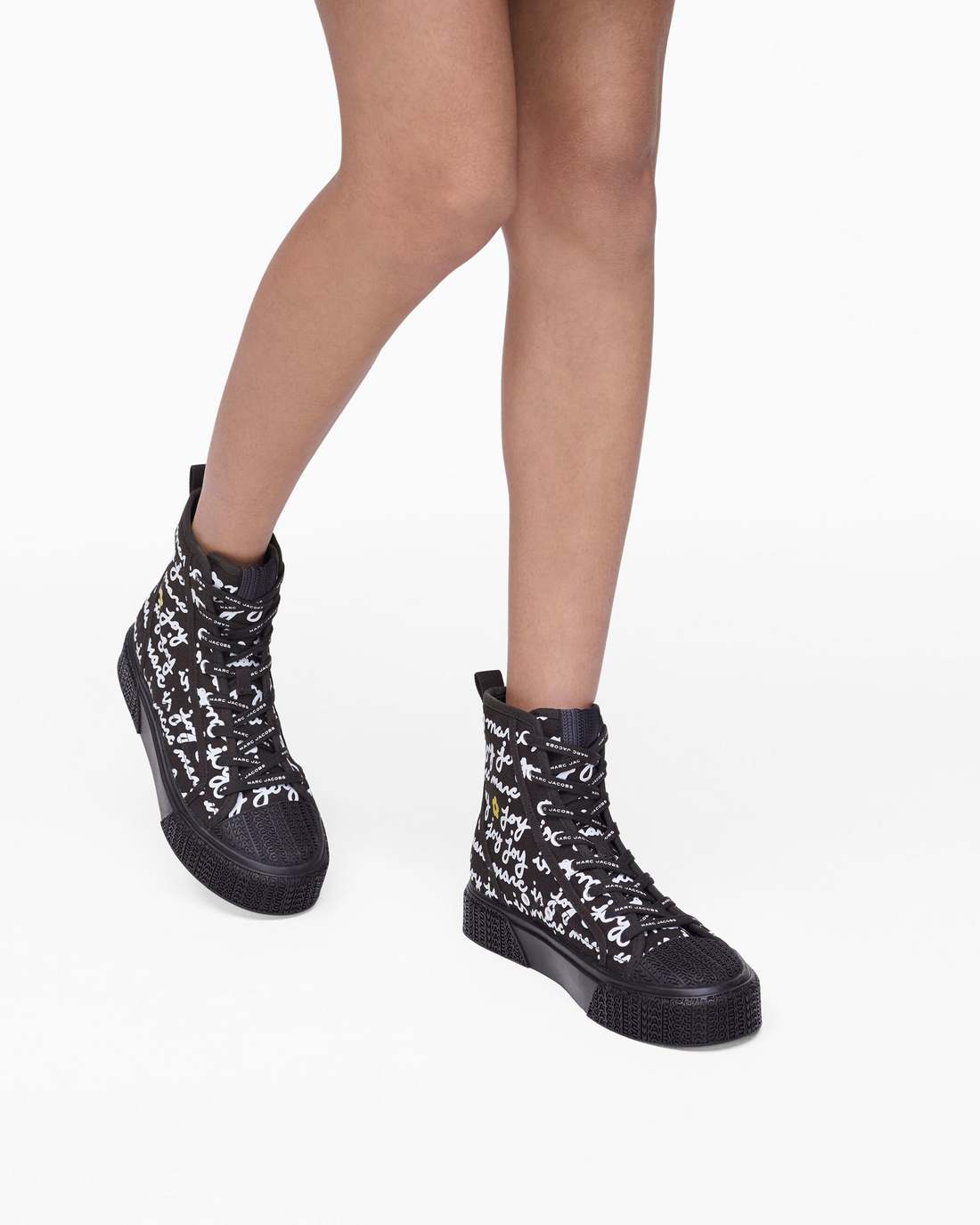 Marc Jacobs Latest - The Marc Is Joy Canvas Sneaker Black Multi