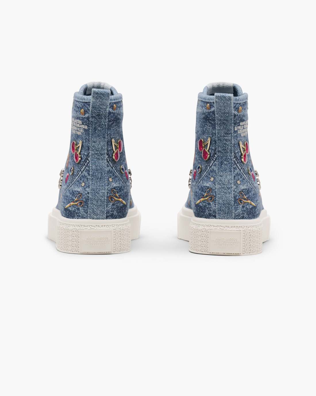 Marc Jacobs Essential - The Trinket Charm High Top Sneaker Medium Wash Multi