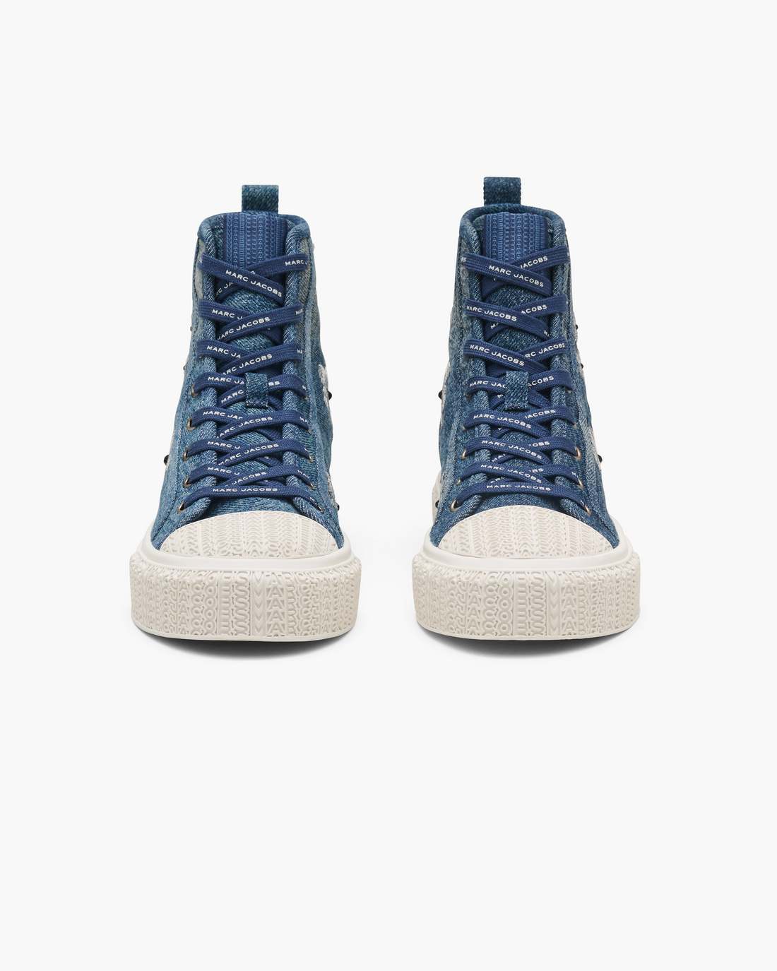 Marc Jacobs Premium - The Sequin Daisy Denim High Top Sneaker Vintage Indigo