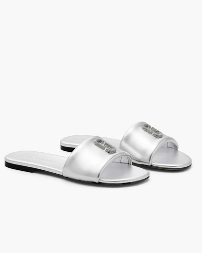 Marc Jacobs Sale - The Pave Snapshot Slide Silver