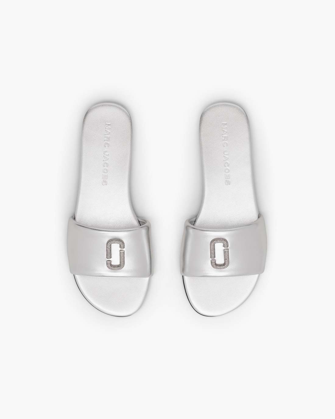 Marc Jacobs Sale - The Pave Snapshot Slide Silver