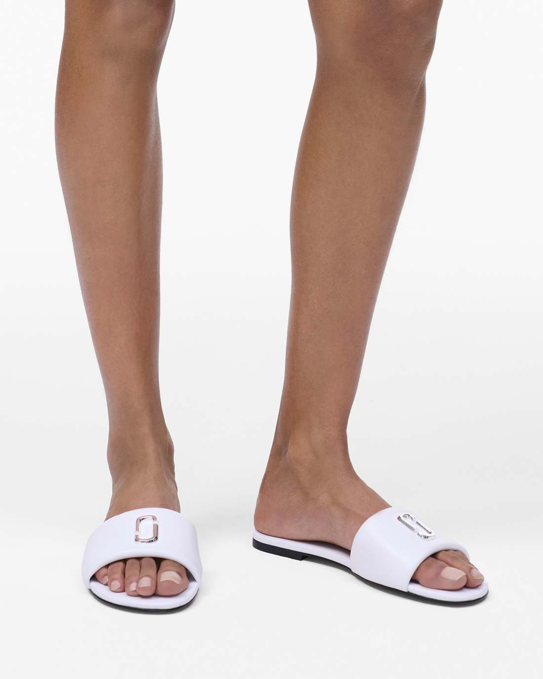 Marc Jacobs Signature - The Snapshot Slide Bright White