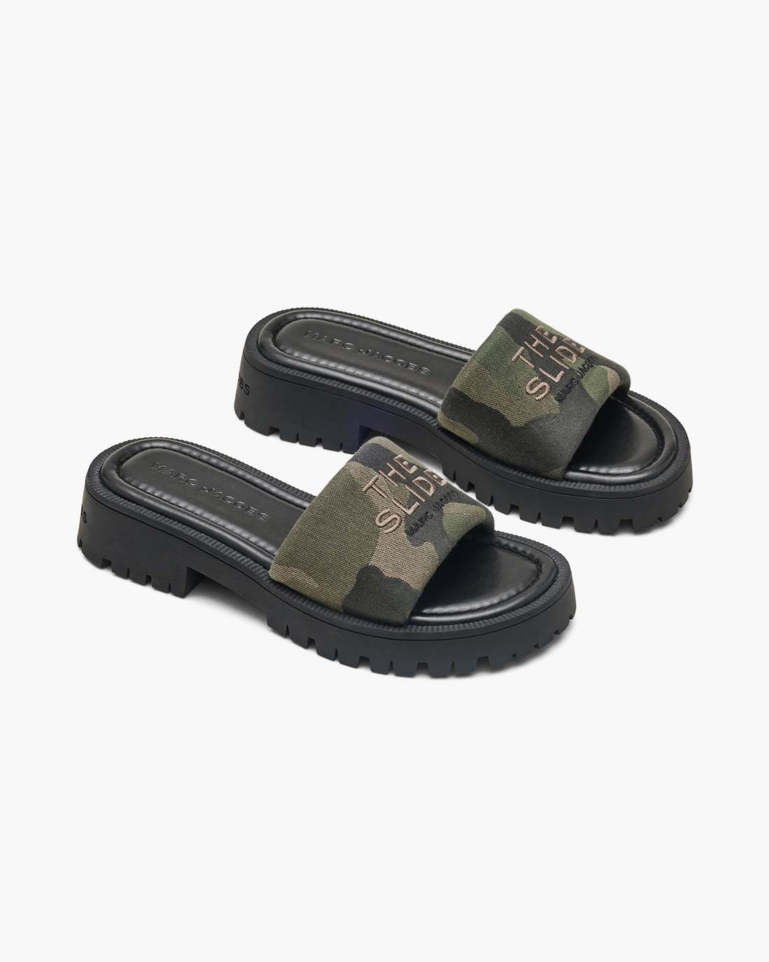 Marc Jacobs Signature - The Camo Jacquard Lug Sole Slide Camo Multi