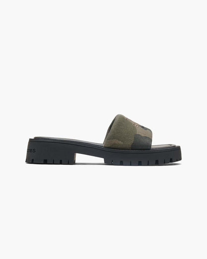 Marc Jacobs Signature - The Camo Jacquard Lug Sole Slide Camo Multi