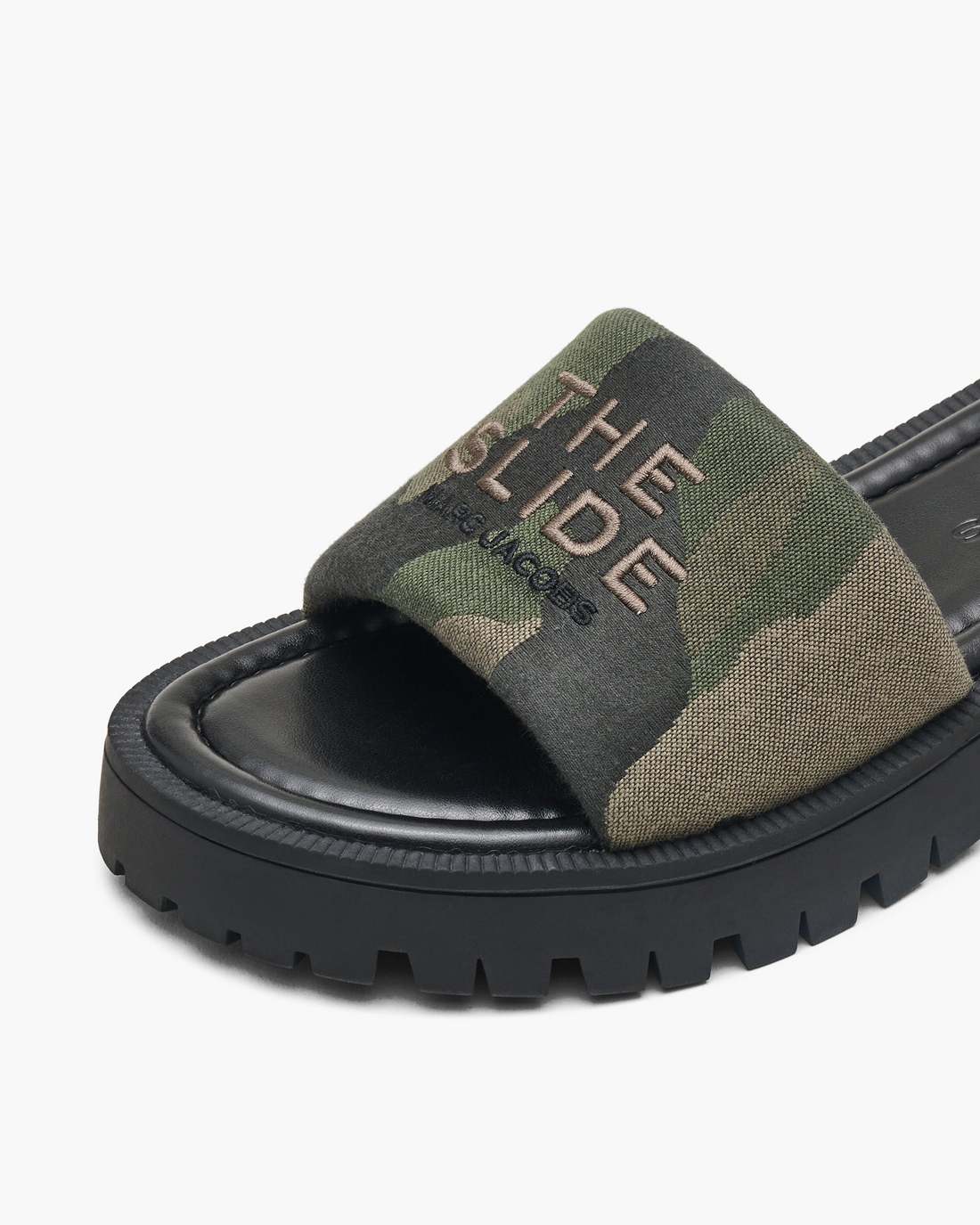 Marc Jacobs Signature - The Camo Jacquard Lug Sole Slide Camo Multi
