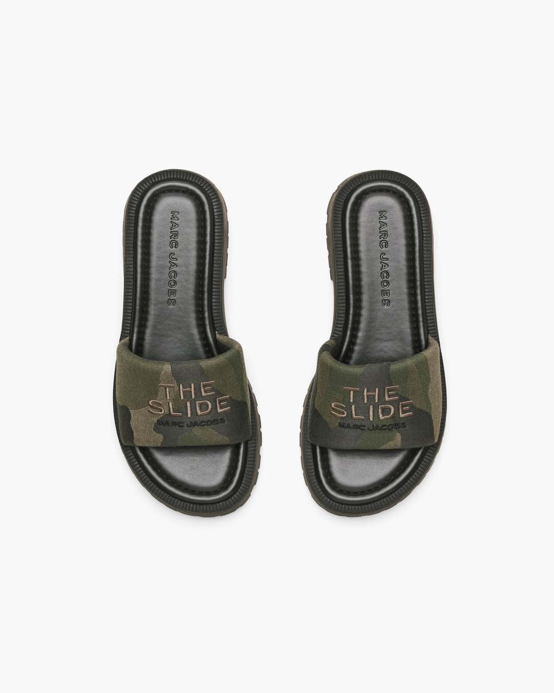 Marc Jacobs Signature - The Camo Jacquard Lug Sole Slide Camo Multi