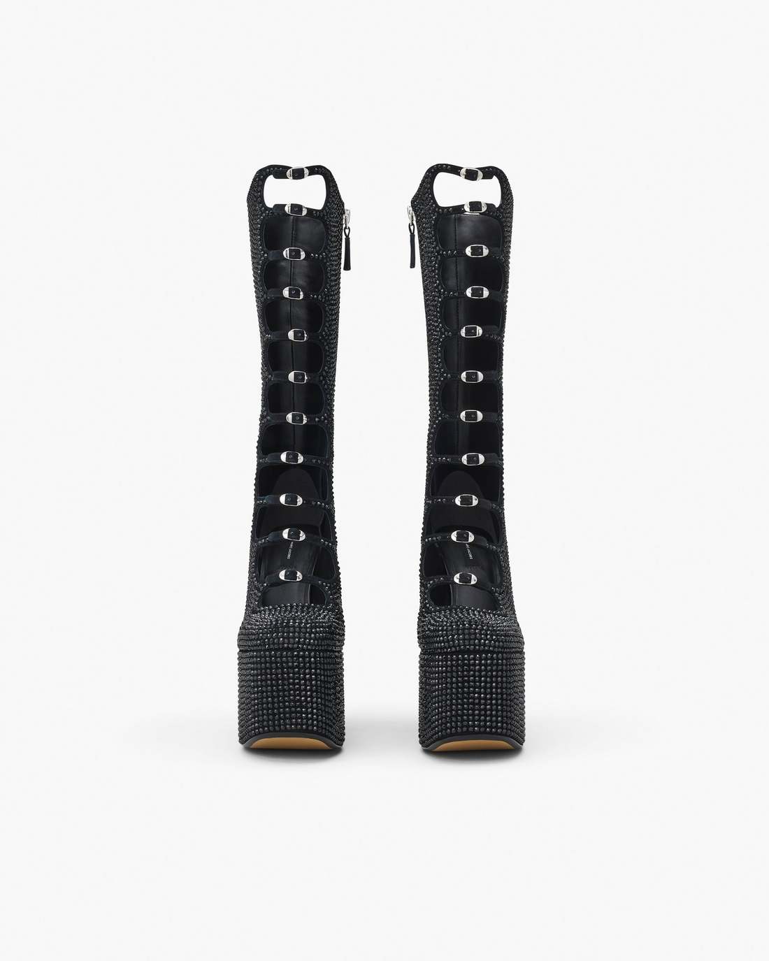 Marc Jacobs Best Price - The Rhinestone Kiki Knee-High Boot Black/Black
