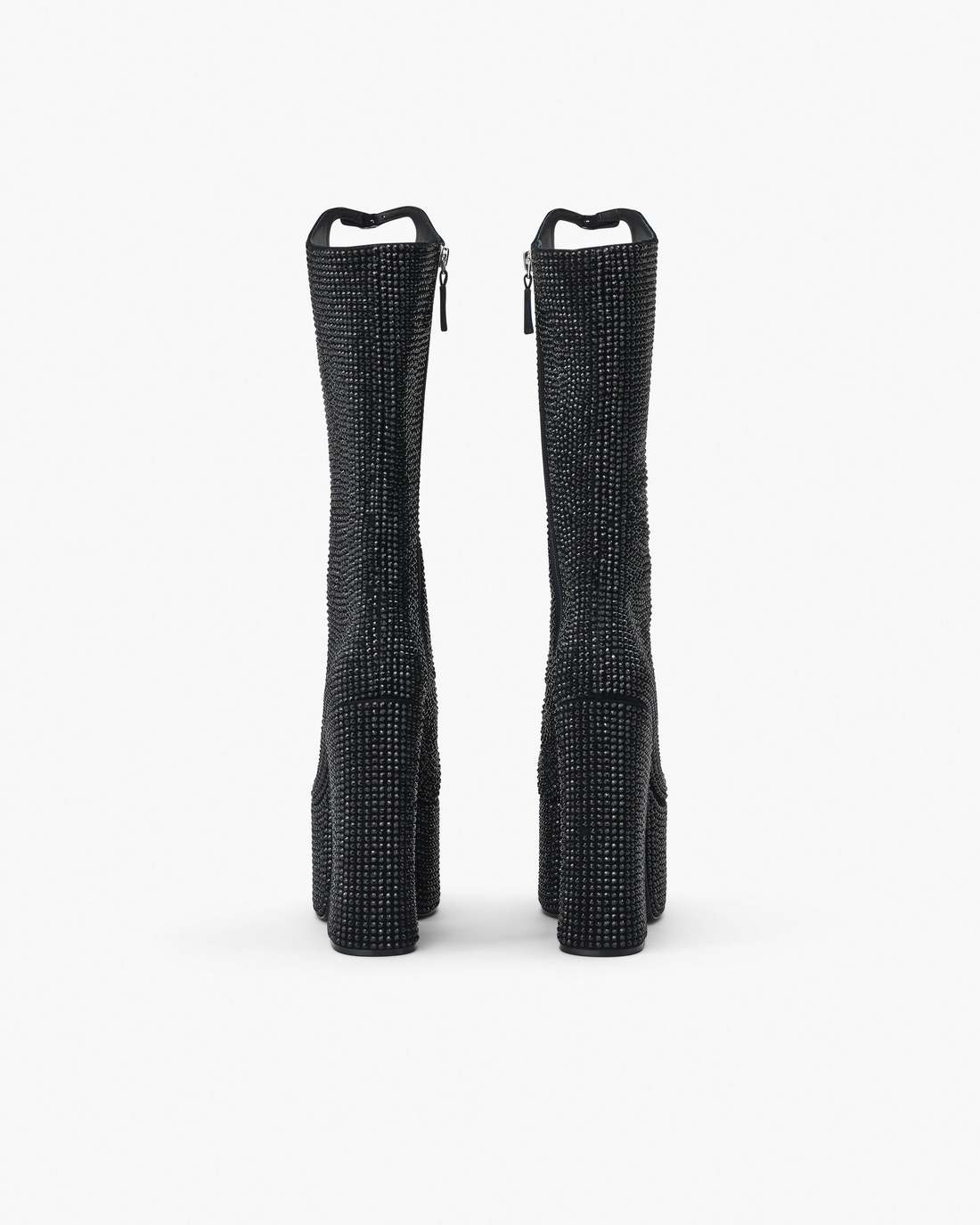 Marc Jacobs Best Price - The Rhinestone Kiki Knee-High Boot Black/Black
