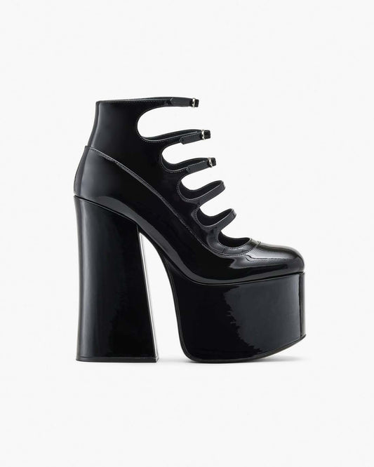 Marc Jacobs Sale - The Patent Leather Kiki Ankle Boot Black