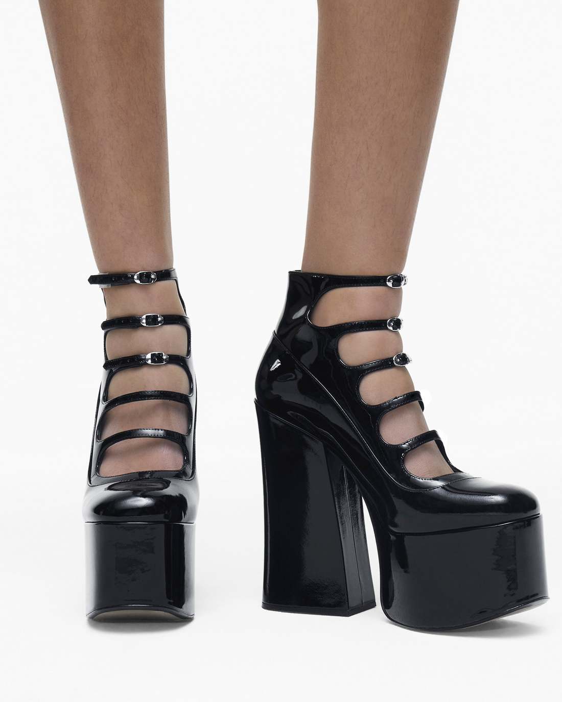 Marc Jacobs Sale - The Patent Leather Kiki Ankle Boot Black
