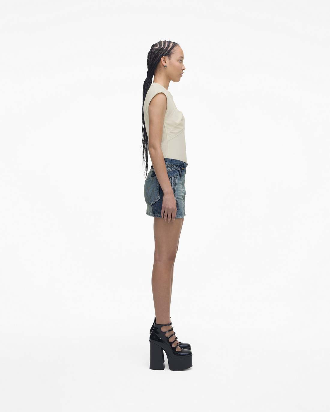 Marc Jacobs Sale - The Patent Leather Kiki Ankle Boot Black