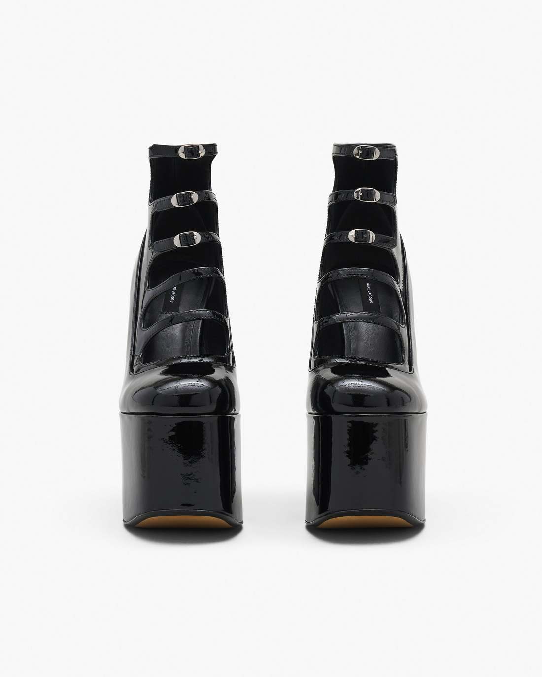 Marc Jacobs Sale - The Patent Leather Kiki Ankle Boot Black