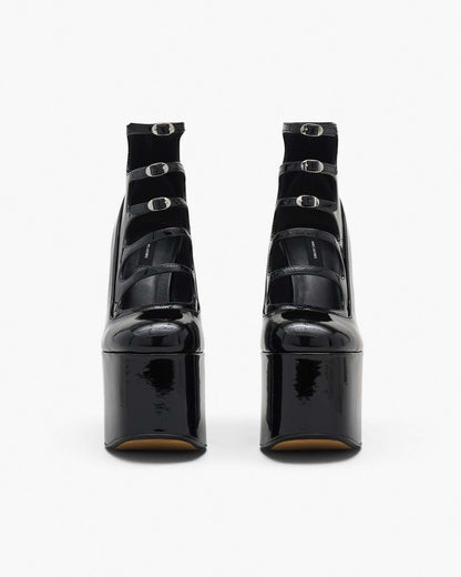 Marc Jacobs Sale - The Patent Leather Kiki Ankle Boot Black