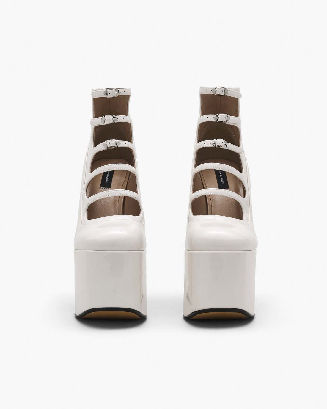 Marc Jacobs Quality - The Patent Leather Kiki Ankle Boot White