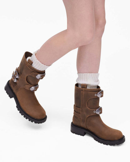 Marc Jacobs Deals - The Kiki Moto  Boot Tobacco
