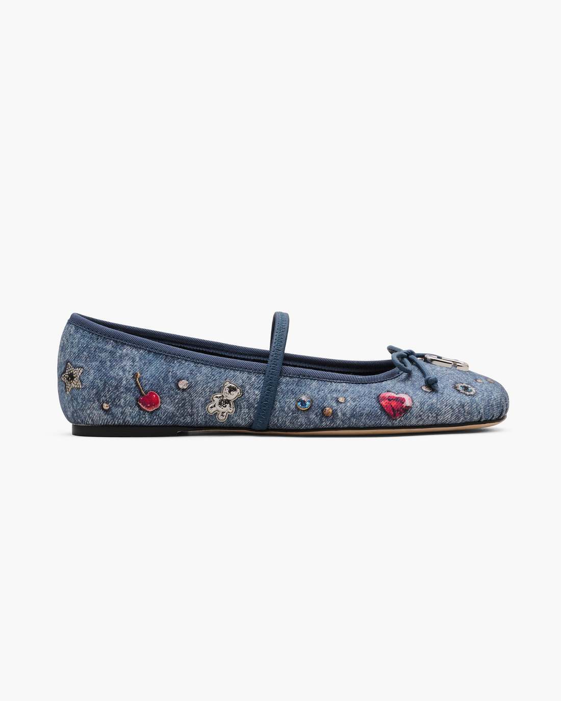 Marc Jacobs Sale - The Trinket Charm Sabrina Ballerina Medium Wash Multi