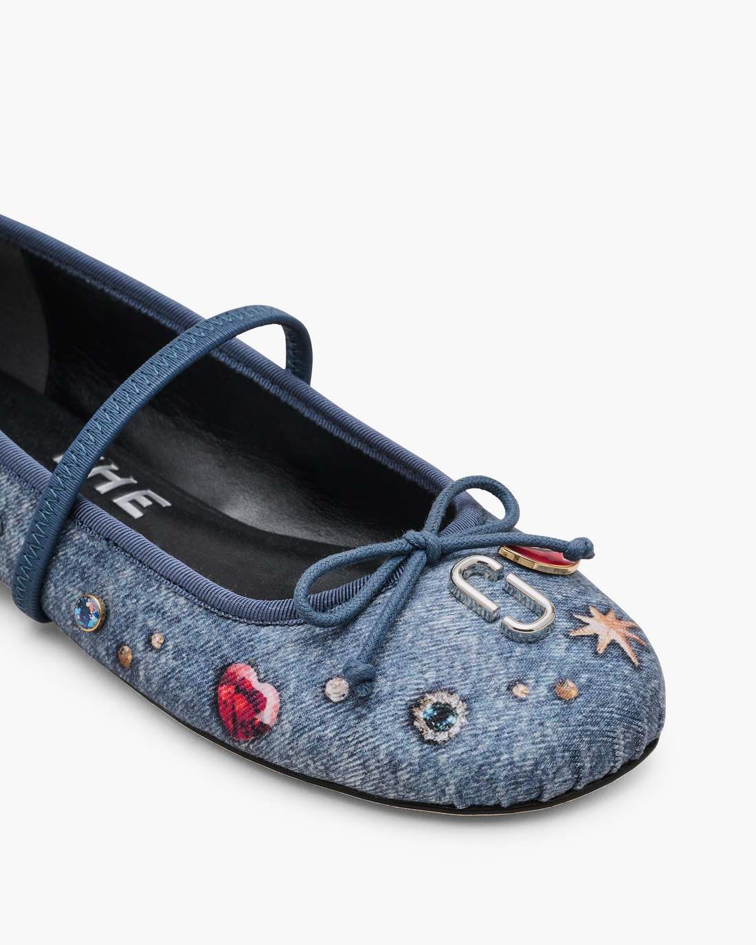 Marc Jacobs Sale - The Trinket Charm Sabrina Ballerina Medium Wash Multi