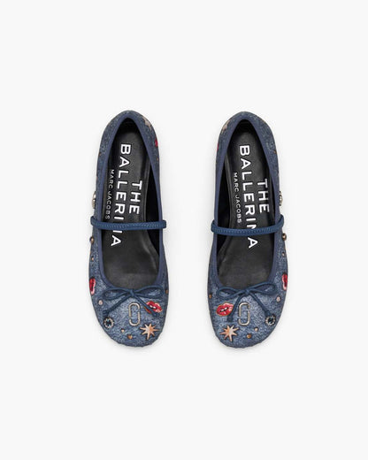 Marc Jacobs Sale - The Trinket Charm Sabrina Ballerina Medium Wash Multi