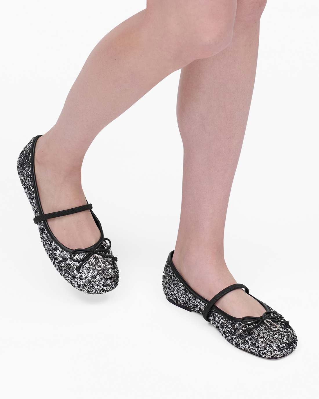 Marc Jacobs Great Value - The Sequin Sabrina Ballerina Silver