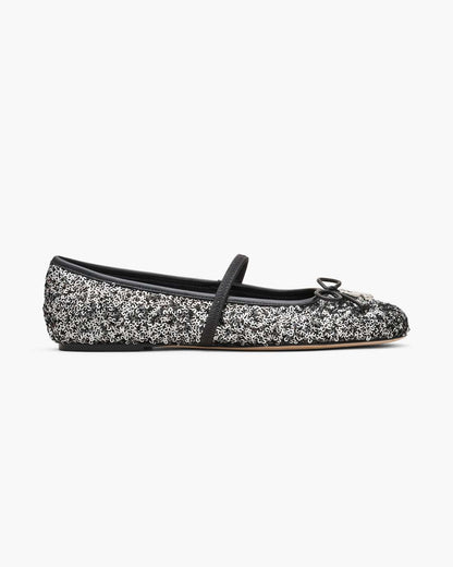 Marc Jacobs Great Value - The Sequin Sabrina Ballerina Silver
