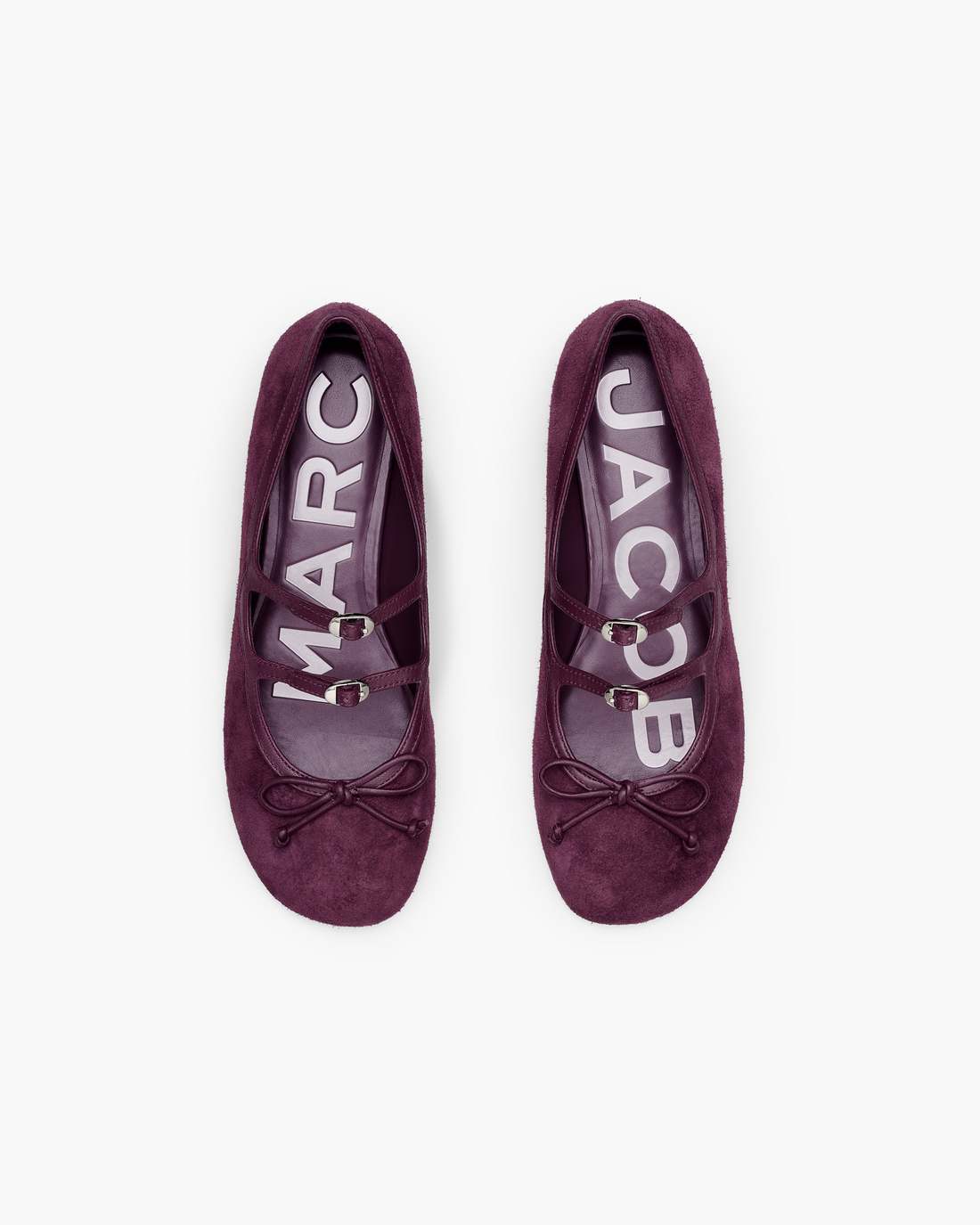 Marc Jacobs Popular - The Suede Kiki Ballerina Dark Plum