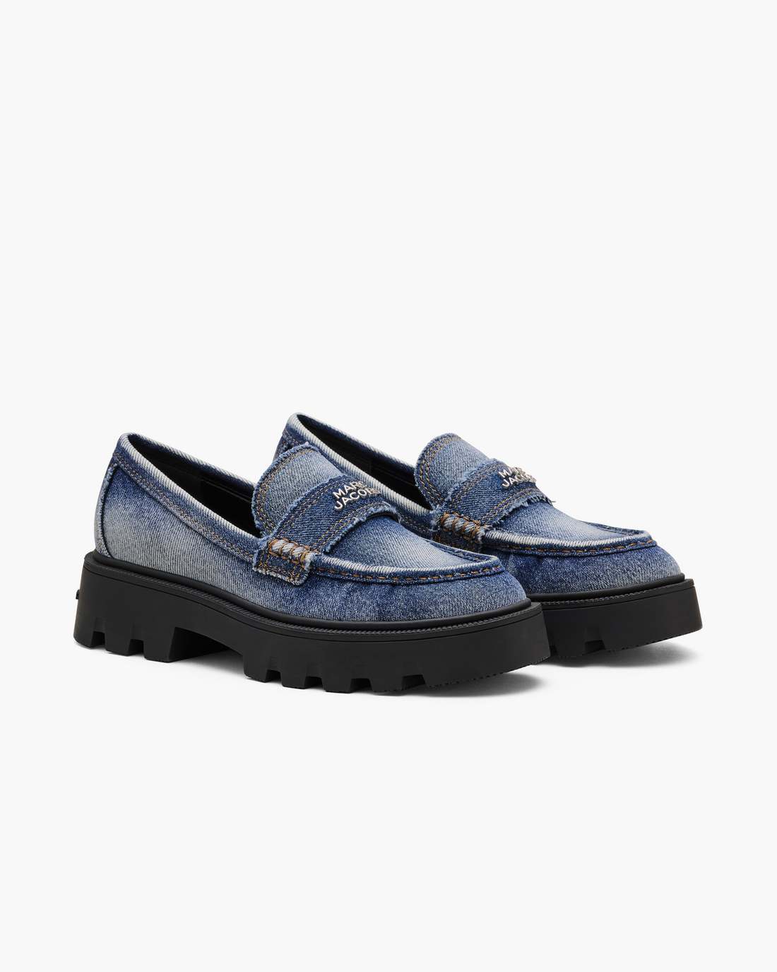 Marc Jacobs Everyday - The Faded Denim Frankie Loafer Faded Vintage Indigo
