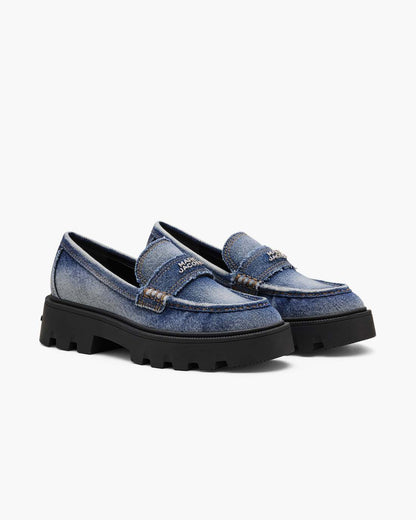 Marc Jacobs Everyday - The Faded Denim Frankie Loafer Faded Vintage Indigo