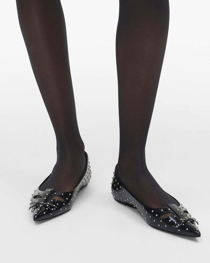 Marc Jacobs Best Seller - The Glam Studs Kat Ballerina Black