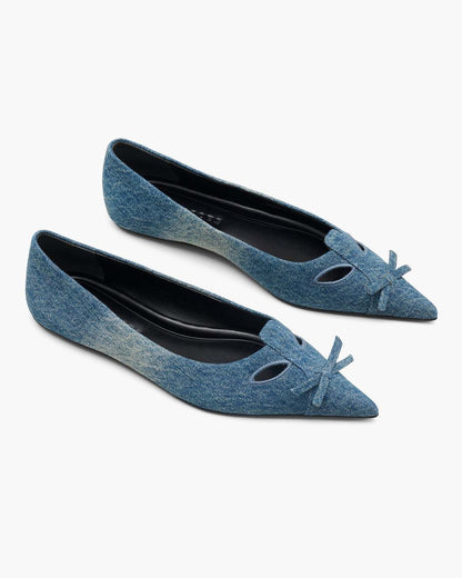 Marc Jacobs Quality - The Denim Kat Ballerina Vintage Indigo