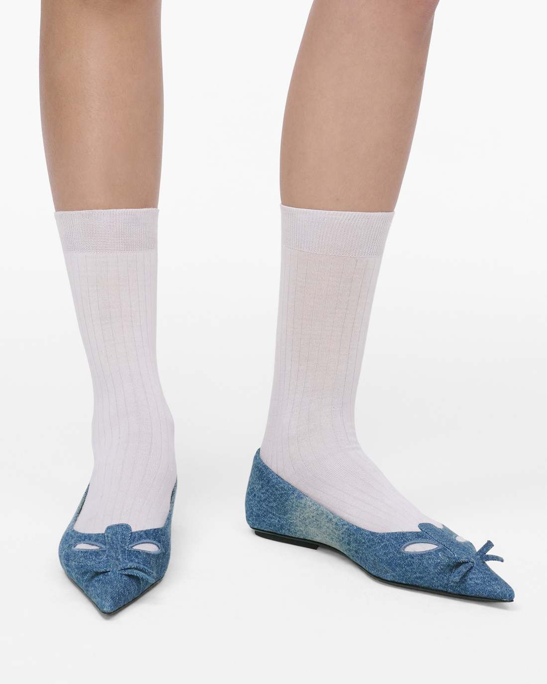 Marc Jacobs Quality - The Denim Kat Ballerina Vintage Indigo