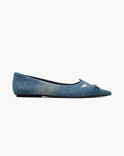 Marc Jacobs Quality - The Denim Kat Ballerina Vintage Indigo