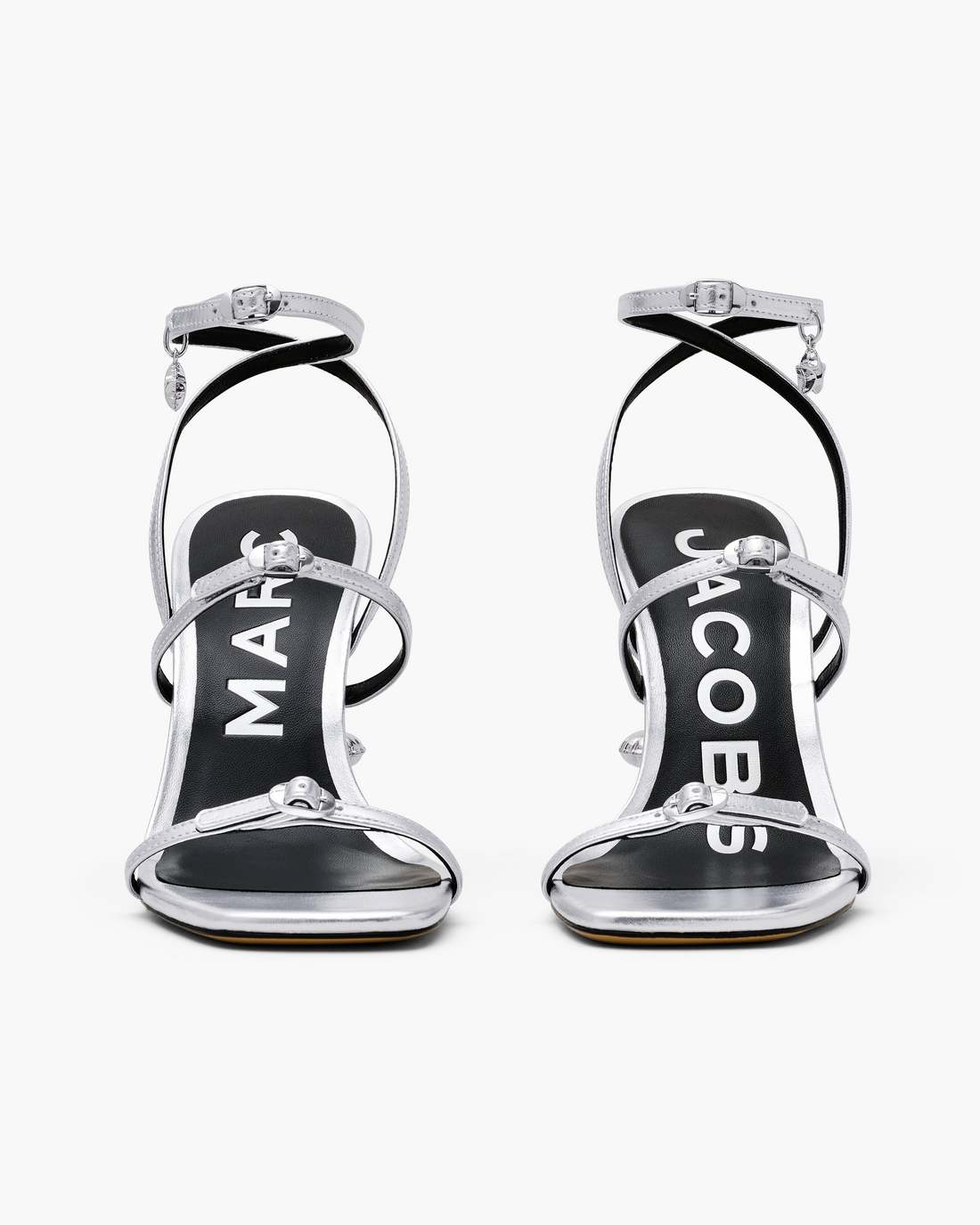 Marc Jacobs Best Price - The Metallic Leather Daisy Heel Silver