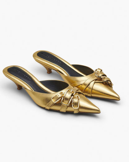 Marc Jacobs Trusted - The Emma Kitten Heel Shiny Gold
