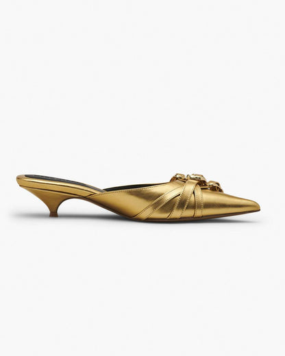 Marc Jacobs Trusted - The Emma Kitten Heel Shiny Gold