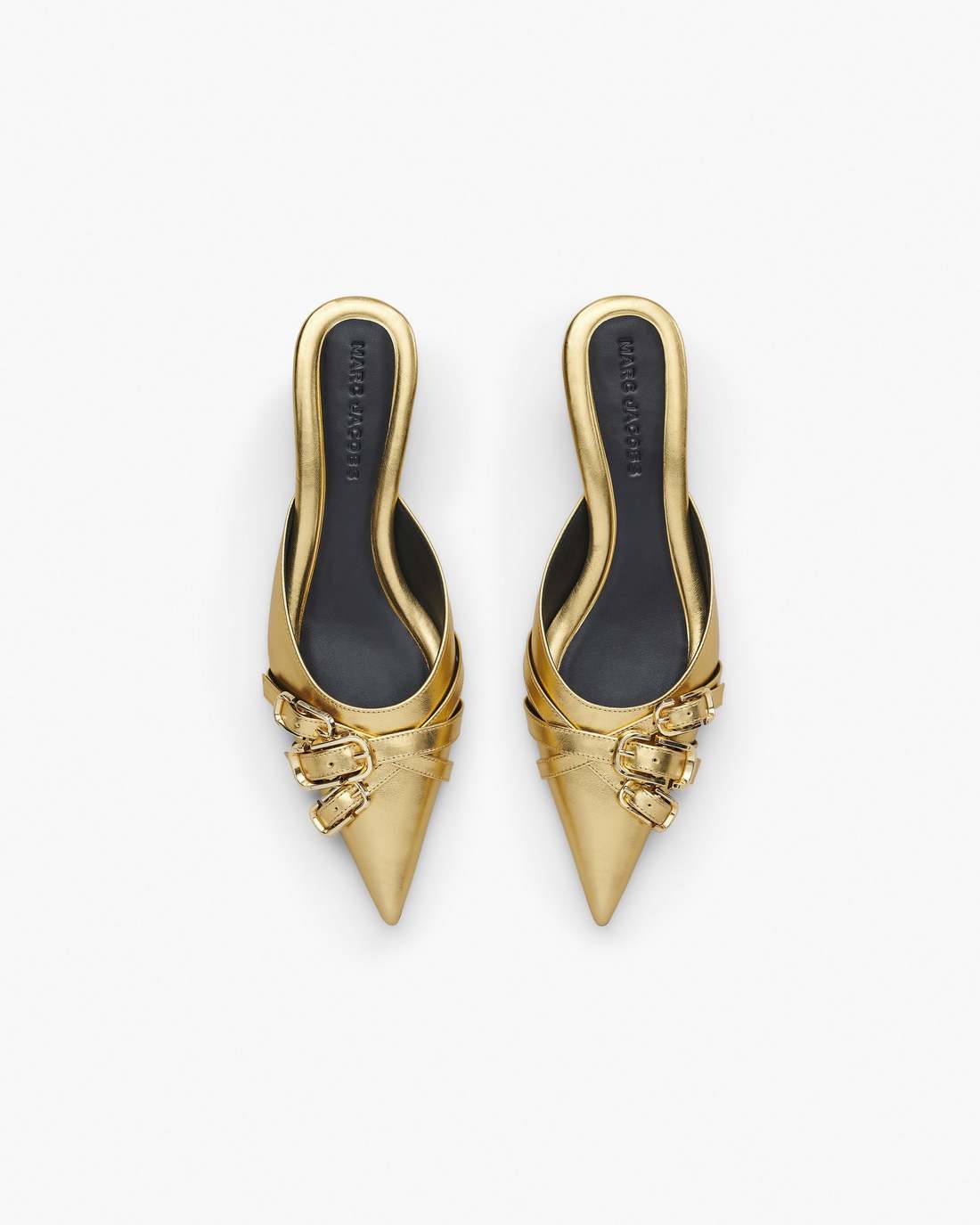 Marc Jacobs Trusted - The Emma Kitten Heel Shiny Gold