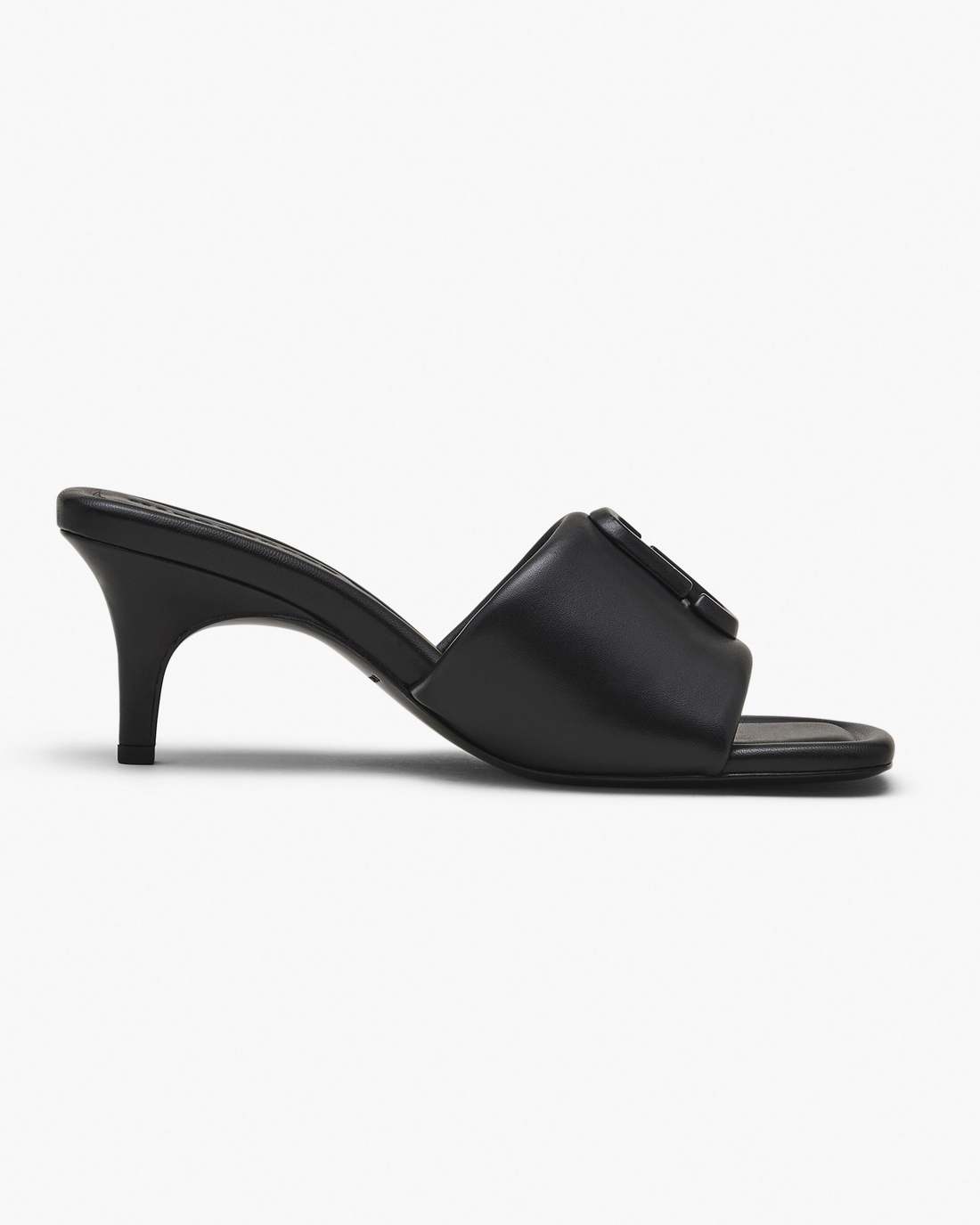 Marc Jacobs Trusted - The Leather J Marc Heeled Sandal Black