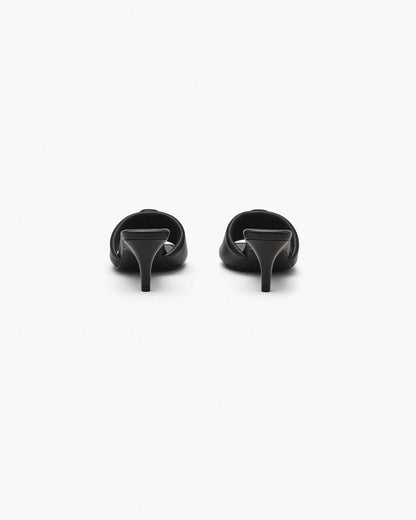 Marc Jacobs Trusted - The Leather J Marc Heeled Sandal Black