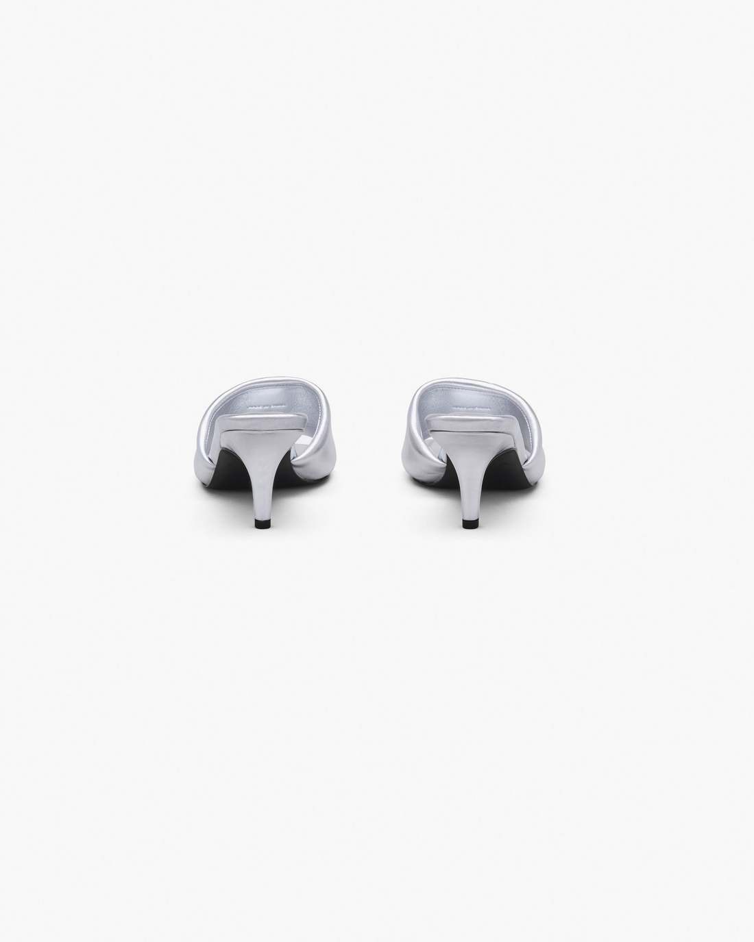 Marc Jacobs Trusted - The Metallic J Marc Heeled Sandal Silver
