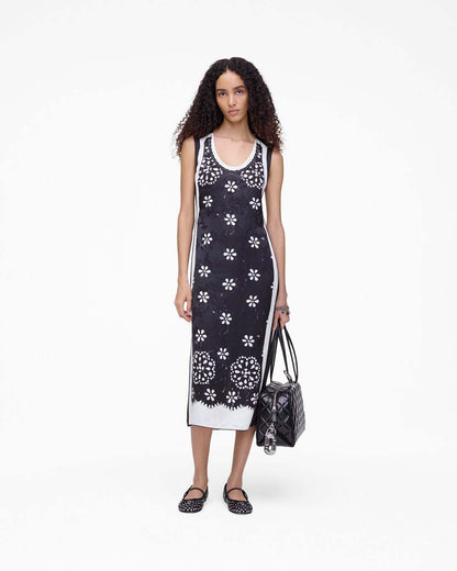 Marc Jacobs Discount - Trompe L'Oeil Eyelet Dress Black/White