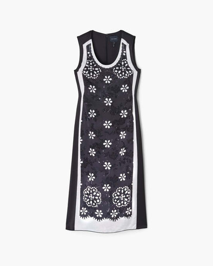 Marc Jacobs Discount - Trompe L'Oeil Eyelet Dress Black/White