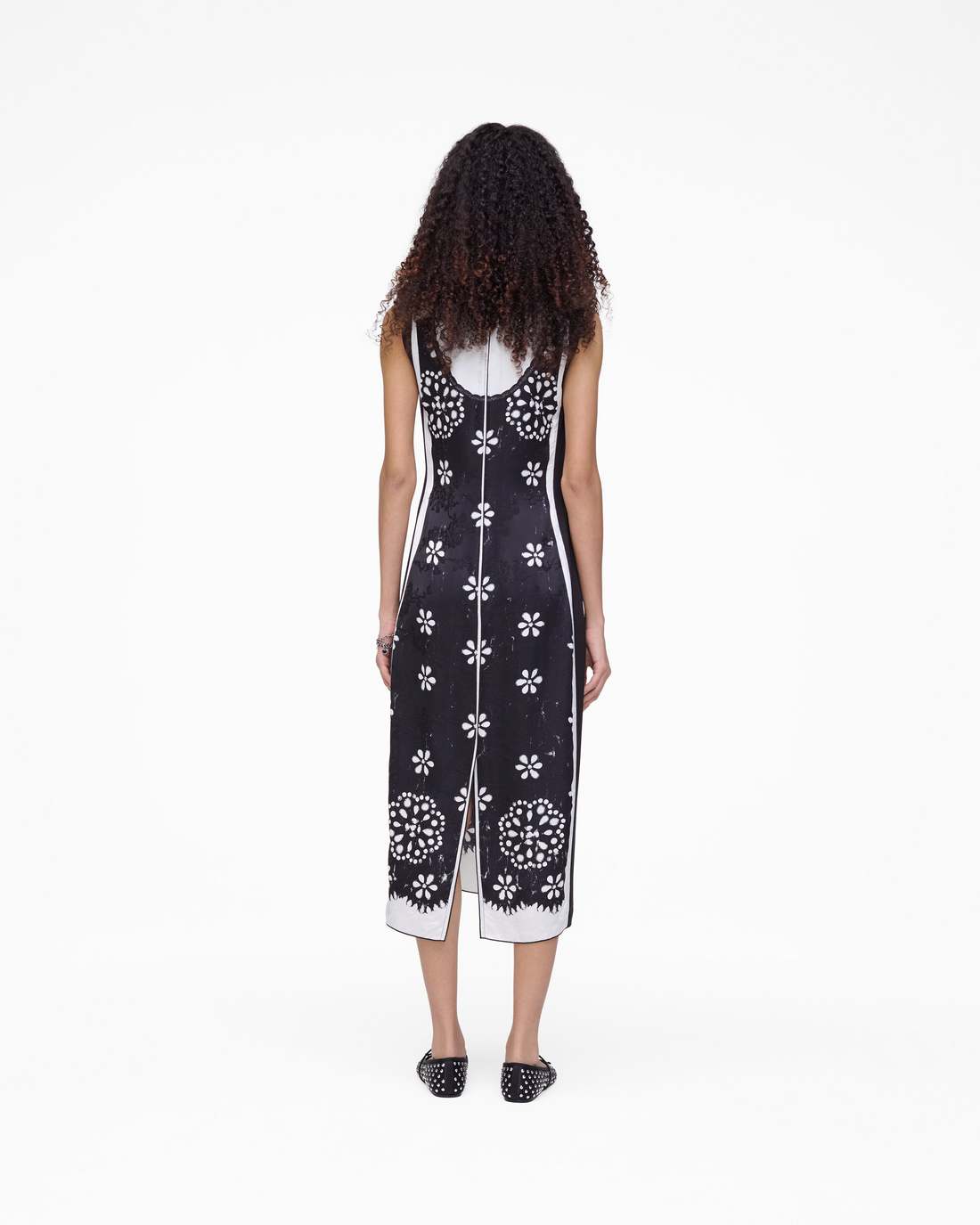 Marc Jacobs Discount - Trompe L'Oeil Eyelet Dress Black/White