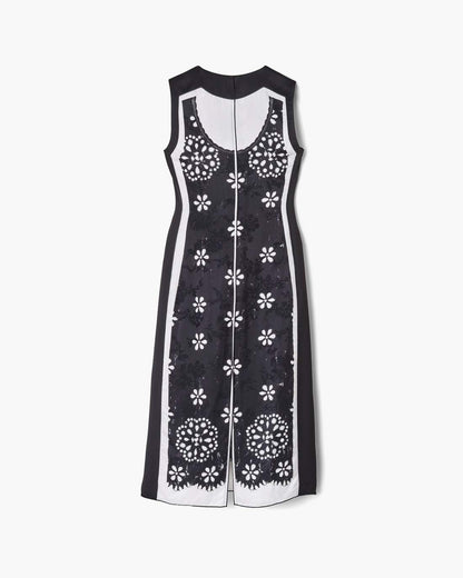 Marc Jacobs Discount - Trompe L'Oeil Eyelet Dress Black/White