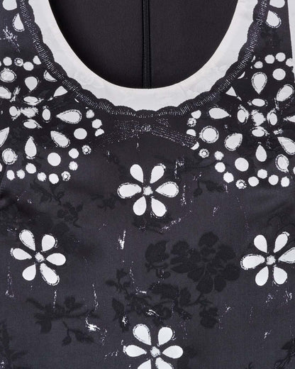 Marc Jacobs Discount - Trompe L'Oeil Eyelet Dress Black/White